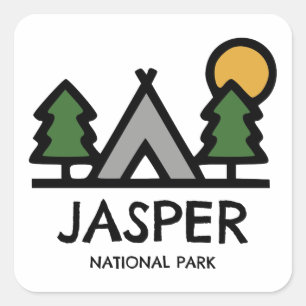 Adesivo Quadrado Parque Nacional Jasper