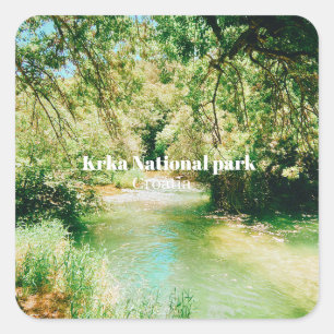 Adesivo Quadrado Parque Nacional Krka, Croácia