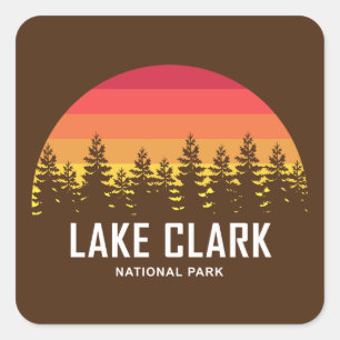 Adesivo Quadrado Parque Nacional Lake Clark