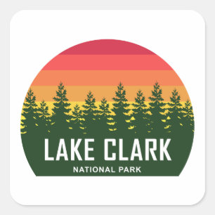 Adesivo Quadrado Parque Nacional Lake Clark