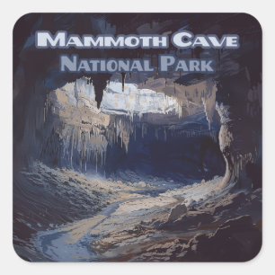 Adesivo Quadrado Parque Nacional Mammoth Cave Kentucky