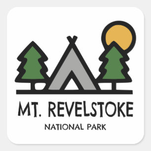 Adesivo Quadrado Parque Nacional Monte Revelstoke