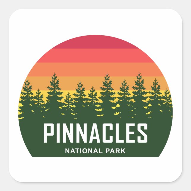 Adesivo Quadrado Parque Nacional Pinnacle (Frente)