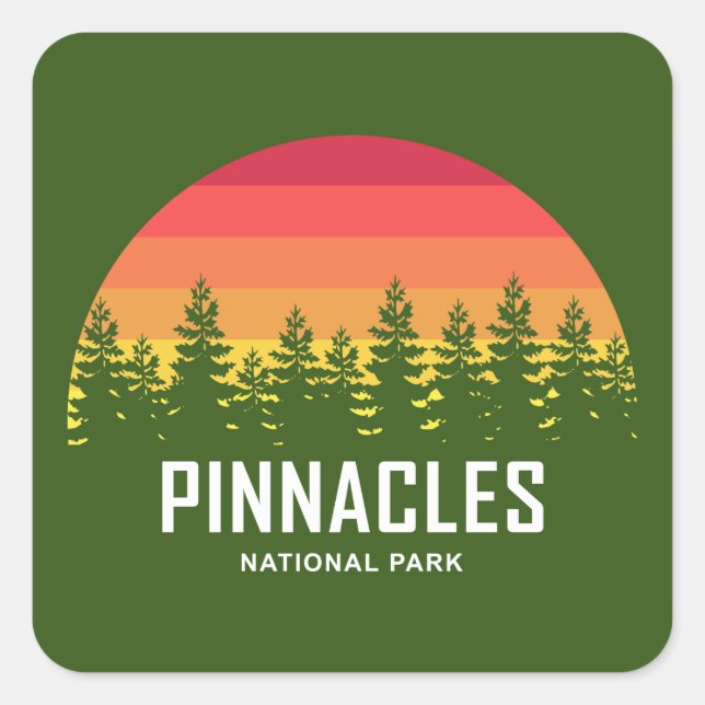 Adesivo Quadrado Parque Nacional Pinnacle (Frente)