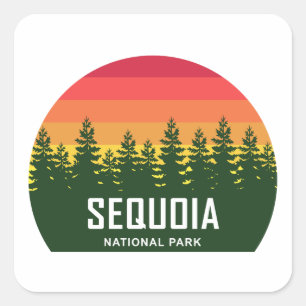 Adesivo Quadrado Parque Nacional Sequoia
