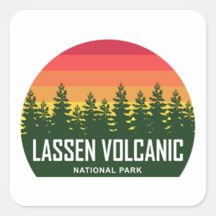 Adesivo Quadrado Parque Nacional Vulcânico de Lassen