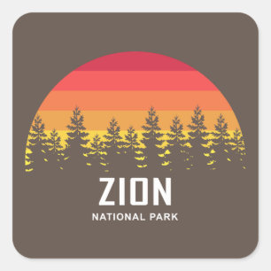 Adesivo Quadrado Parque Nacional Zion