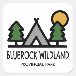 Adesivo Quadrado Parque Provincial de Bluerock Wildland