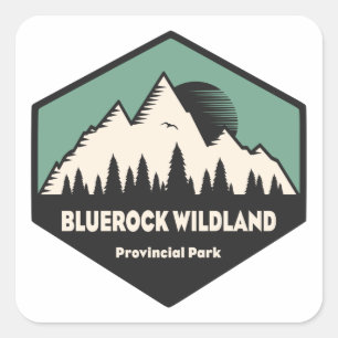 Adesivo Quadrado Parque Provincial de Bluerock Wildland
