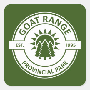 Adesivo Quadrado Parque Provincial de Goat Range