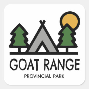 Adesivo Quadrado Parque Provincial de Goat Range