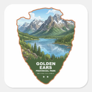 Adesivo Quadrado Parque Provincial Golden Ears Arrowhead