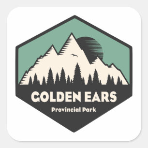 Adesivo Quadrado Parque Provincial Golden Ears Colúmbia Britânica