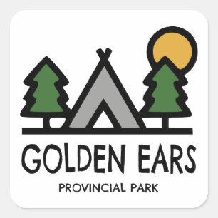 Adesivo Quadrado Parque Provincial Golden Ears Colúmbia Britânica