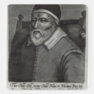 Adesivo Quadrado Parr velho de Tom, 1635
