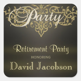 Adesivo Quadrado Parte de aposentadoria