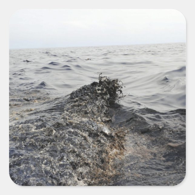 Adesivo Quadrado Parte de uma maré negra no Golfo do México (Frente)