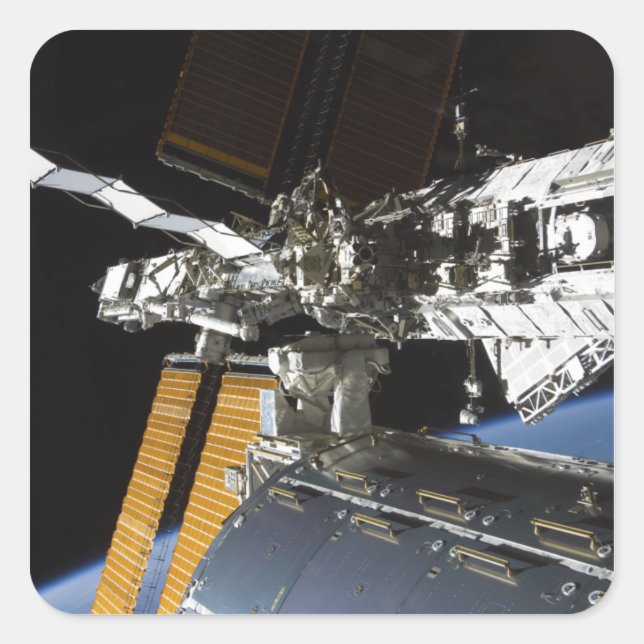 Adesivo Quadrado Parte do laboratório Columbus (Frente)