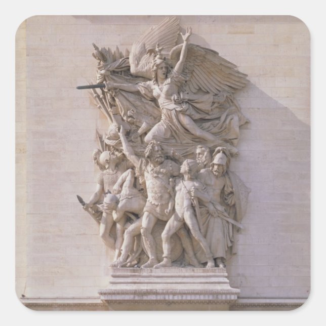 Adesivo Quadrado Partida dos Voluntários em 1792 ou O Mar (Frente)