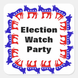 Adesivo Quadrado Partido Democrata do Observatório Eleitoral