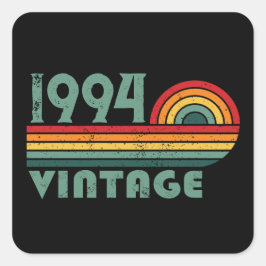 Adesivo Quadrado Partido Personalizado 30 aniversário de 30 anos de