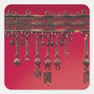 Adesivo Quadrado Parure com pendentes do sino