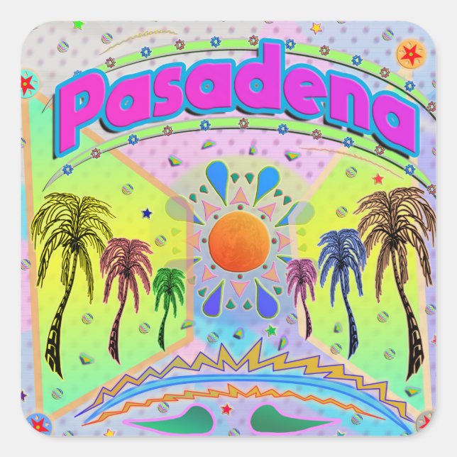 Adesivo Quadrado Pasadena Calm Desire Sticker (Frente)