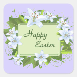 Adesivo Quadrado Páscoas