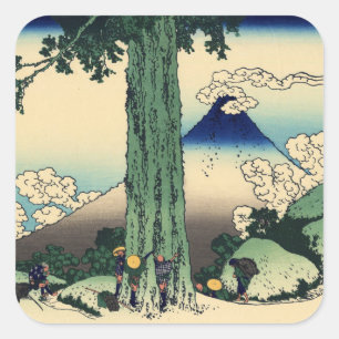 Adesivo Quadrado Passagem de Mishima na Província de Kai