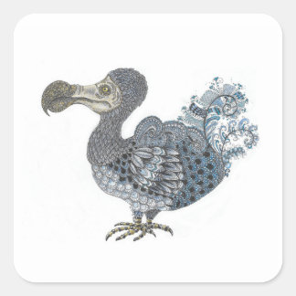 Adesivo Quadrado Pássaro extinto do dodo
