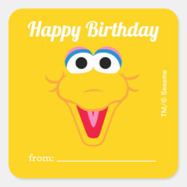 Adesivo Quadrado Pássaro Grande da Rua Sésame | Presente de - Anive