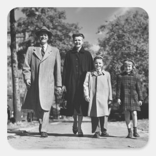 Adesivo Quadrado Passeio da família