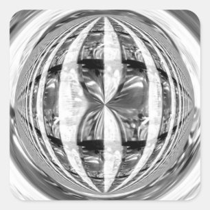 Adesivo Quadrado Pasta de autocolante Orb Chrome
