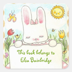 Adesivo Quadrado Pasta de brochura rosa