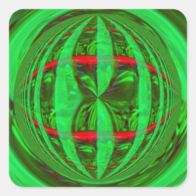 Adesivo Quadrado Pasta verde Orb (Frente)