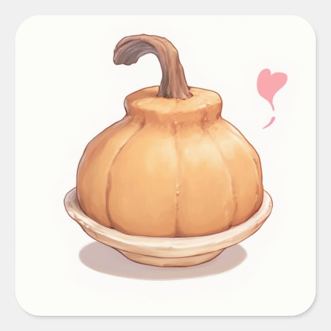 Adesivo Quadrado Pastel Art Whimsical (Frente)