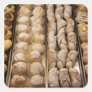 Adesivo Quadrado Pastelarias italianas