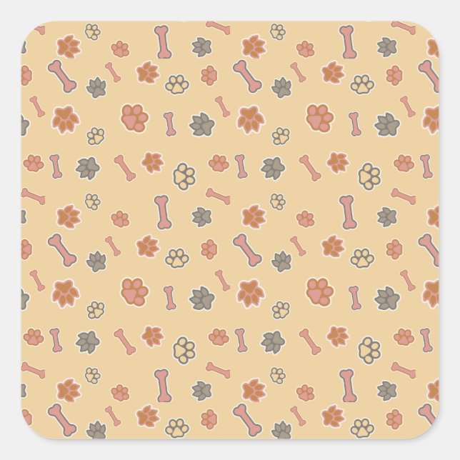 Adesivo Quadrado pata (Frente)