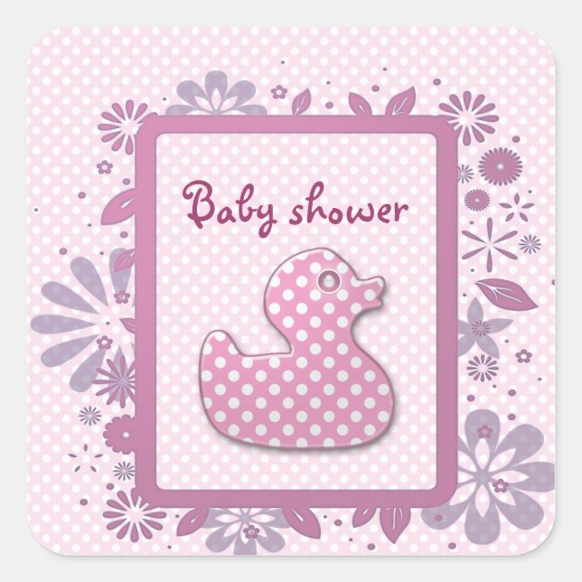 Adesivo Quadrado pata-rosa (Frente)