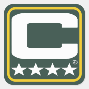 Adesivo Quadrado Patch Champion - GB Green Sticker
