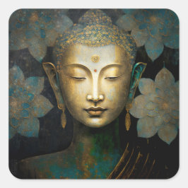 ADESIVO QUADRADO PATINA DE PAZ | RETRATO DE MEDITAÇÃO