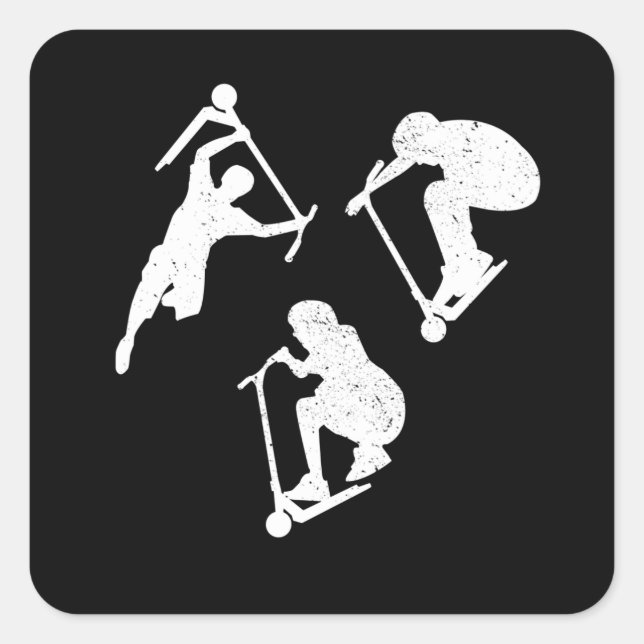 Adesivo Quadrado Patinete mestre (Frente)