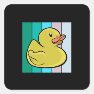 Adesivo Quadrado Pato Bonito