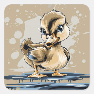 Adesivo Quadrado Pato-branco