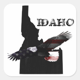 ADESIVO QUADRADO PATRIOT EAGLE IDAHO