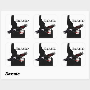 ADESIVO QUADRADO PATRIOT EAGLE IDAHO