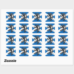Adesivo Quadrado Patriótica Scotland & Scottish flag, Rampant