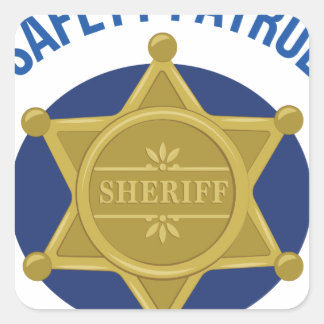 Adesivo Quadrado Patrulha de Segurança