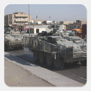 Adesivo Quadrado patrulhamento dos soldados