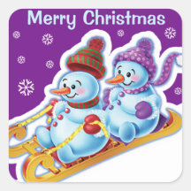 Pau de natal com vassoura-de-neve.